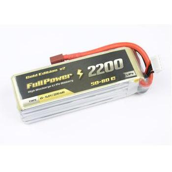 FullPower  3S 11.1V 2200mAh 50C Gold Edition V2 Deans
